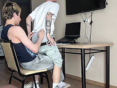 gratuitously stepbrother to help with homework, deepthroat blowjob increased by ass fucking part 1 xnxx gay sex videos asian