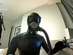 Gasmask filters playing - Latex lovers content boyfriend tv asian joyful sexual relations videos