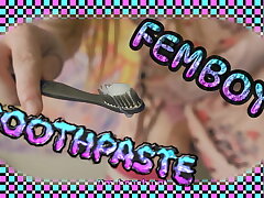 4k  Femboy cums onto toothbrush TOOTHPASTE! (Teaser) asian onlyfans gay sex videos