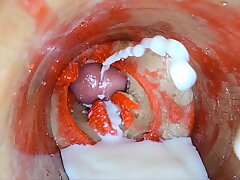 Camera Inside Deep Pussy toy Captures dose Ejaculation of Sperm blued asian gay sex videos