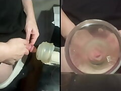 Pissing far a fleshlight helped by a friend POV xxx sex gay videos asian
