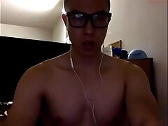 Horny Glasses Asian Cums in Bathroom asian viral sex videos gay