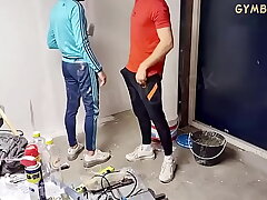 Two Guy Asian construction workers fuck  outdoor asian joyful lovemaking videos in