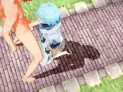 Genshin Impact Yaoi - Tartaglia x Chongyun HardSex - Sissy crossdress Japanese Asian Manga Anime Game Porn Merry asian sexy Merry mating videos