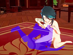 Genshin Impact Yaoi - Xiao Footjob and Rimjob - Sissy crossdress Japanese Asian Manga Anime Cag  Game Porn Gay asian big penis gay sex videos