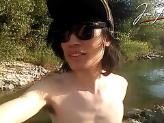Jon Arteen is this slim Asian twink boy dancing a musical strip-tease on the river smiling showing his full pubes doing outdoor gay porn with a sneaker and underwear charm asian gay sexual connection videos - google search